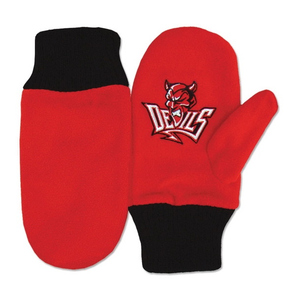 Tiger Mascot Mittens, Custom Imprinted With Your Logo!