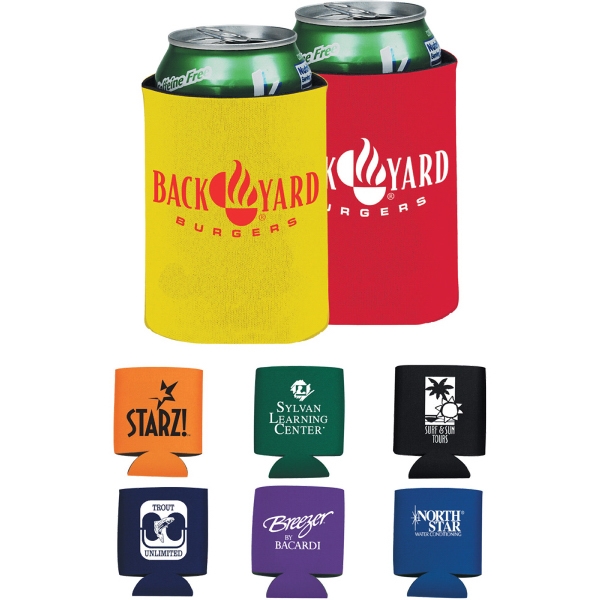 Yellow Color Can Coolers, Custom Designed With Your Logo!