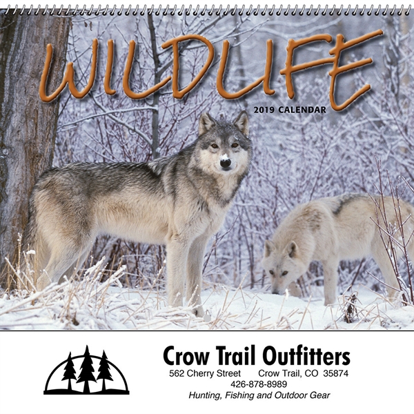 Wildlife Art by the Hautman Brothers Executive Calendars, Custom Designed With Your Logo!