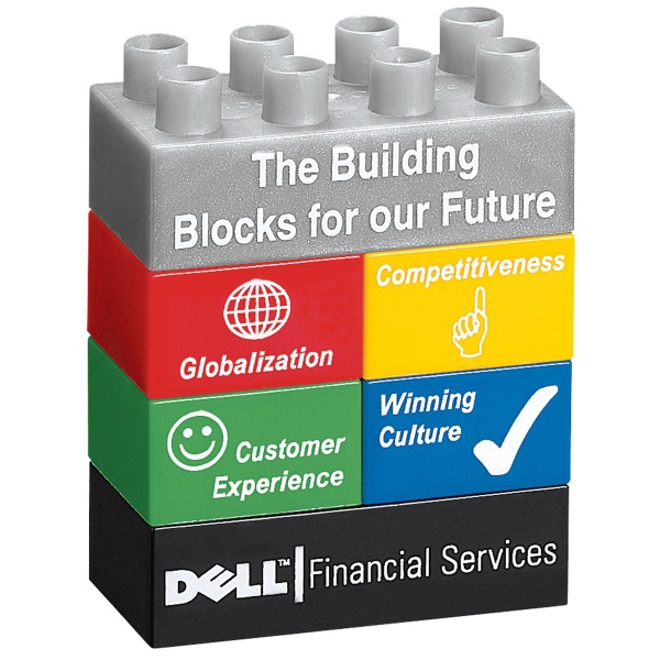 Stack Shaped Stock Promo Block Sets, Custom Made With Your Logo!