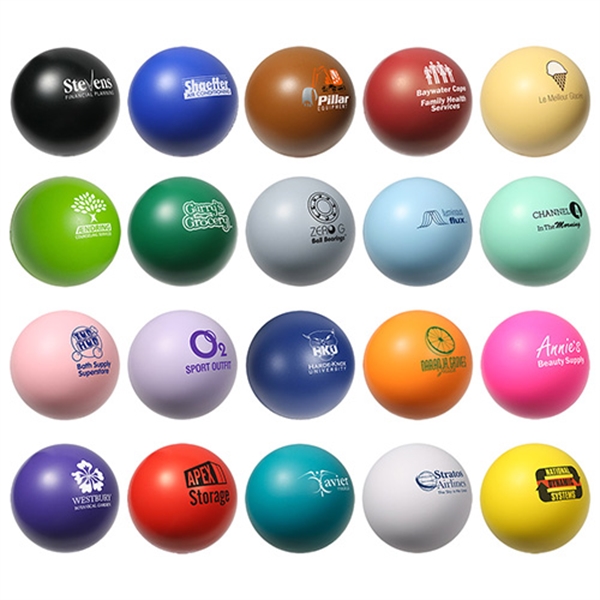 Purple Color Stress Balls, Custom Printed With Your Logo!