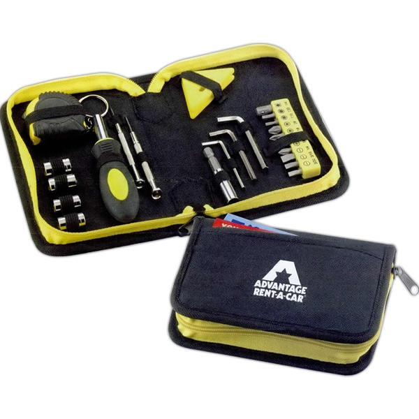 Custom Printed 1 Day Service Deluxe Tool Sets with Leatherette Cases