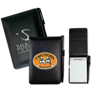 Faux Leather Executive Memo Desk Sets, Custom Printed With Your Logo!