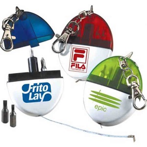 Square Tape Measure Key Chains, Custom Printed With Your Logo!