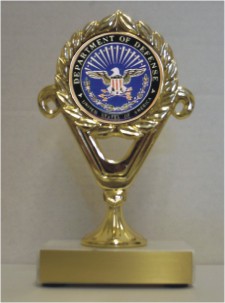 Custom Printed Department of Defense Trophies