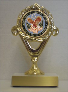 Department of Veterans Affairs    Trophies, Custom Engraved With Your Logo!