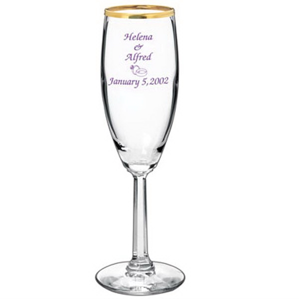 Pullox Flute Wine Glasses, Custom Made With Your Logo!