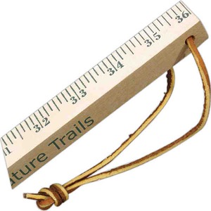 Natural Wood Yardstick Walking Sticks, Custom Imprinted With Your Logo!