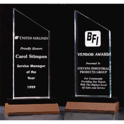 Tropar Airflyte Honor Acrylic Awards Engraved, Custom Made With Your Logo!