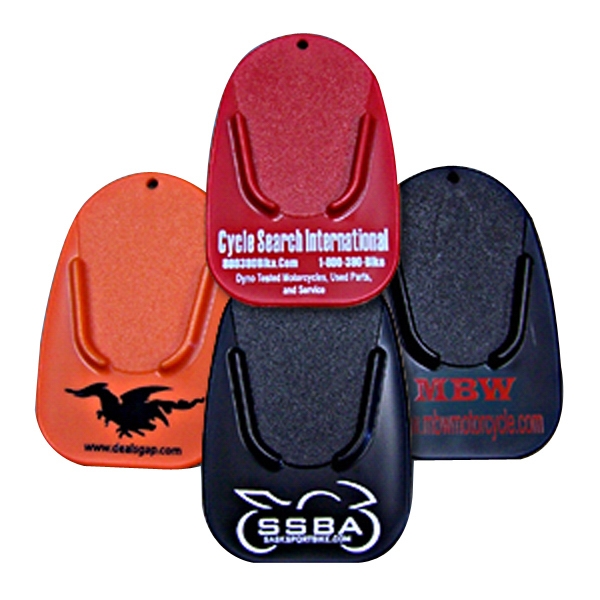 Motorcycle Kickstand Plates, Custom Imprinted With Your Logo!