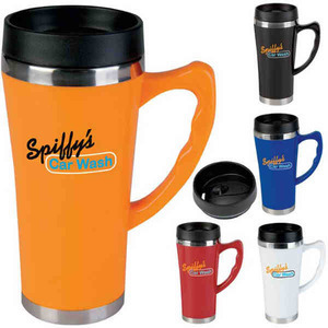 Acrylic Travel Mugs with Leak Resistant Lids, Custom Printed With Your Logo!