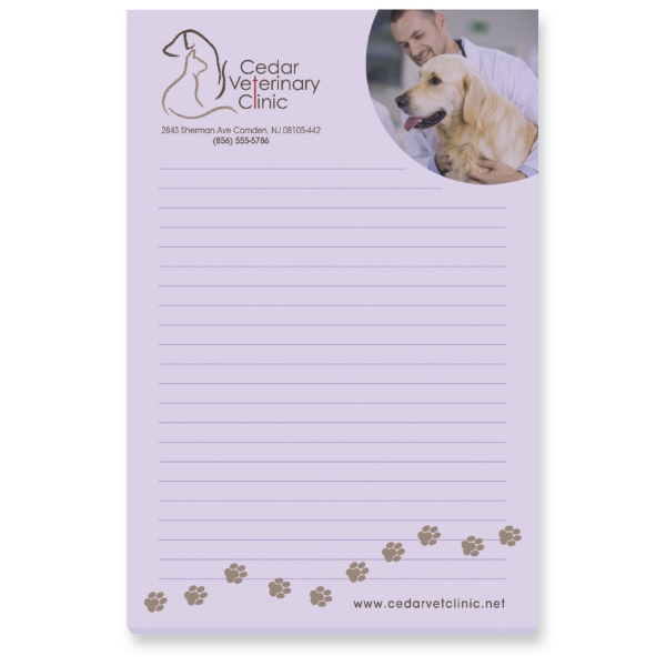 100 Sheet Post-It Notepads, Customized With Your Logo!