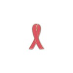 Custom Imprinted AIDS Awareness Ribbon Pins