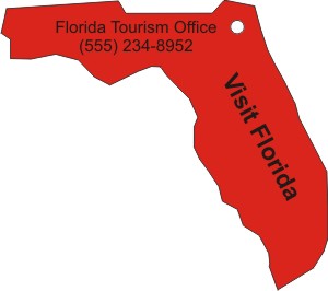 Custom Printed Florida State Stock Shape Air Fresheners