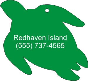 Sea Turtle Animal Stock Shape Air Fresheners, Custom Imprinted With Your Logo!