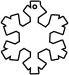 Snowflake Stock Shape Air Fresheners, Custom Imprinted With Your Logo!