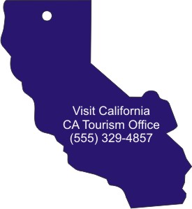 California State Stock Shape Air Fresheners, Personalized With Your Logo!