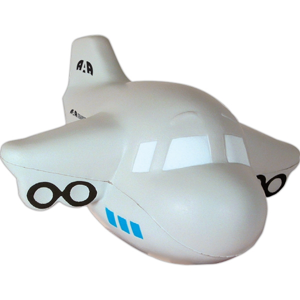 Airplane Stress Ball Squeezies, Custom Imprinted With Your Logo!