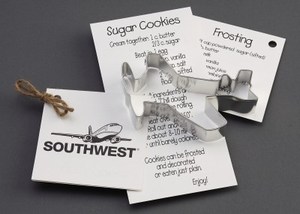 Airplane Stock Shaped Cookie Cutters, Custom Printed With Your Logo!