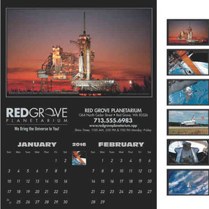 America in Space Executive Calendars, Custom Made With Your Logo!