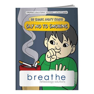 Anti Smoking Themed Coloring Books, Custom Printed With Your Logo!