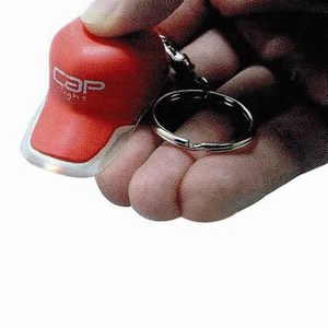 Ball Cap Shaped Light Key Chains, Custom Imprinted With Your Logo!