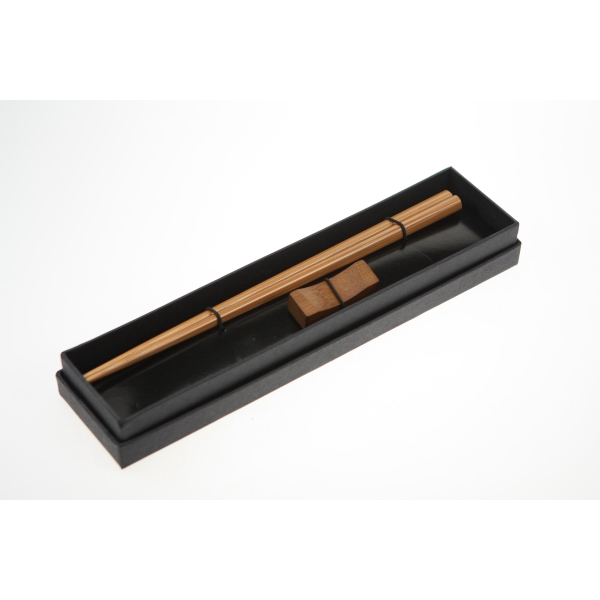 Bamboo Chopsticks and Rest Sets, Custom Imprinted With Your Logo!