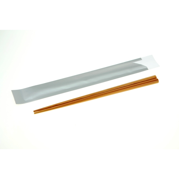 Bamboo Chopsticks with Silver Pouches, Custom Imprinted With Your Logo!