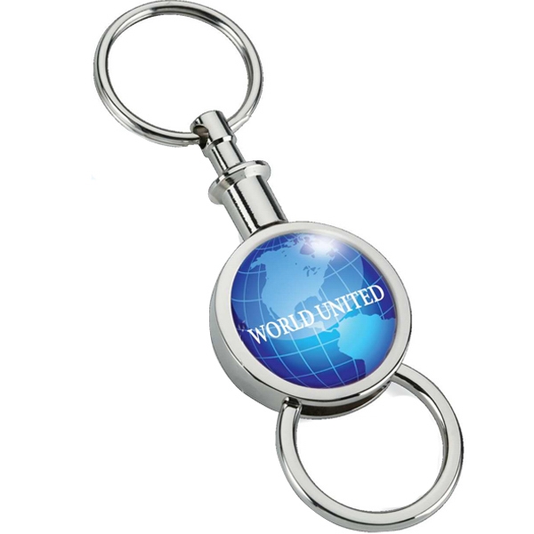 Circle Shaped Key Rings, Custom Decorated With Your Logo!
