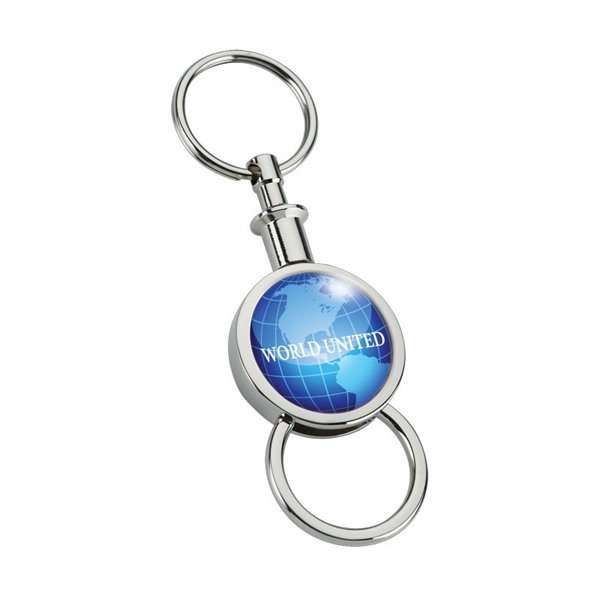 Circle Shaped Key Rings, Custom Decorated With Your Logo!
