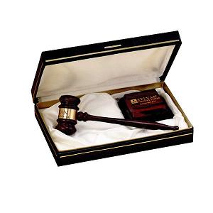 Gavel And Presentation Sets, Custom Decorated With Your Logo!
