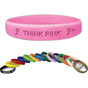 Bendable Rubber Bracelets, Custom Decorated With Your Logo!