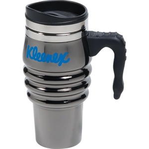 Black and Chrome Travel Mug Sets, Customized With Your Logo!