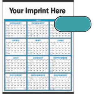 Blue and Gray Planner Commercial Calendars, Custom Printed With Your Logo!