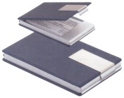 Business Card Cases Blue Leatherette , Custom Printed With Your Logo!
