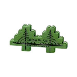 Bridge Shaped Mini Stock Shaped Promo Block Sets, Custom Designed With Your Logo!