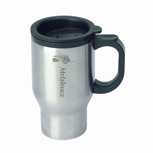 Brushed Stainless Steel Travel Tumbler, Custom Printed With Your Logo!