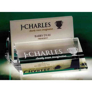 Custom Printed Business Card Holder Crystal Gifts