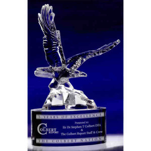Byrds In Flight High End Crystal Awards, Custom Imprinted With Your Logo!