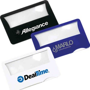 Canadian Manufactured Card Magnifiers With Lights, Customized With Your Logo!