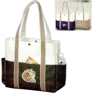 Custom Printed Canadian Manufactured Contrast Boat Tote Bags