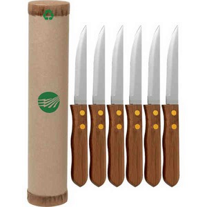 Canadian Manufactured Eco-friendly Steak Knife Sets, Custom Printed With Your Logo!