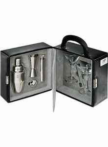 Canadian Manufactured Martini Sets With Travel Cases, Custom Printed With Your Logo!