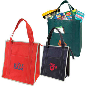 Custom Printed Canadian Manufactured Non Woven Insulated Zipper Totes