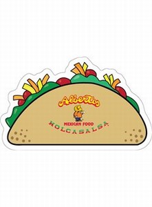 Custom Printed Canadian Manufactured Taco Stock Shaped Magnets