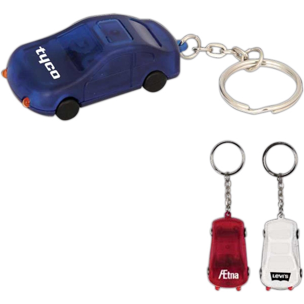 Car Shaped Keychain Flashlights, Custom Printed With Your Logo!
