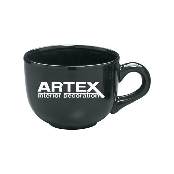 Colored Ceramic Soup Mugs, Custom Imprinted With Your Logo!