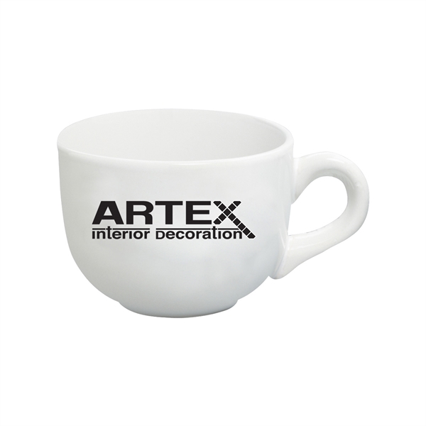 Colored Ceramic Soup Mugs, Custom Imprinted With Your Logo!