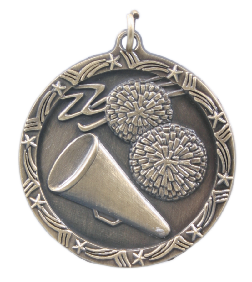 Cheerleading Shooting Star Medals, Custom Printed With Your Logo!