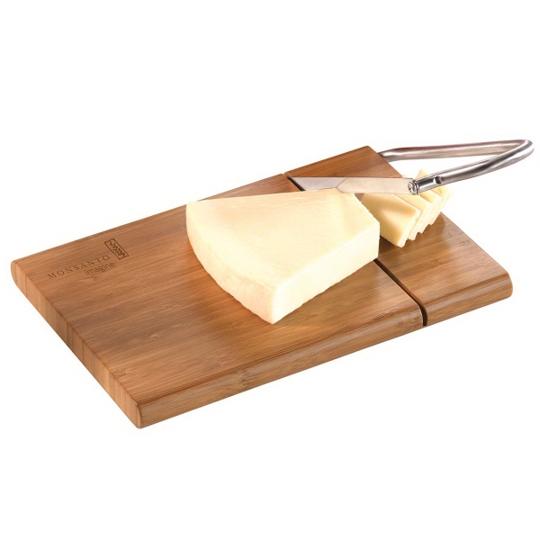 Canadian Manufactured Bamboo Cheese Slicers, Customized With Your Logo!